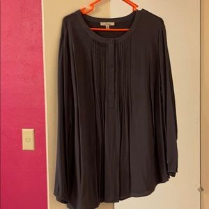 Grey dressy blouse